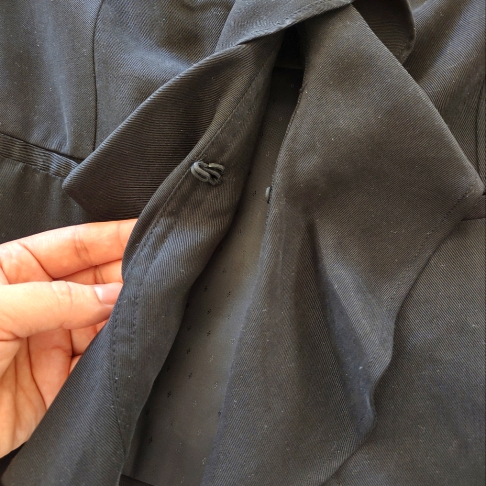 Forever 21Black Ruffle Blazer Jacket- Large - Picture 6 of 6